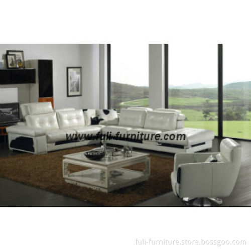 Villa Corner Sofa/ L shape Sofa Leather Sofas with Top Grain Aniline